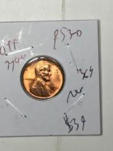 Lincoln Wheat Cent 1953 D Gem Red Off Struck