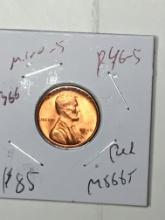 Lincoln Wheat Cent 1946 S Gem Red High Grade