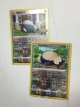 Pokemon Card Lot Snorlax Mint Holos Rare Pack Fresh Lot Of 2 Normal And Rare Promo Card