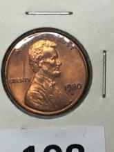 1980 D Lincoln Memorial Cent Coin 