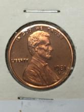 1981 S Lincoln Memorial Cent Coin Proof 