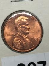 1983 P Lincoln Memorial Cent Coin 