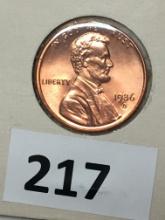 1986 D Lincoln Memorial Cent Coin