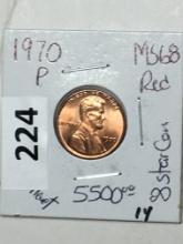 1970 P Lincoln Memorial Cent Coin 