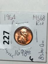 1964 P Lincoln Memorial Cent Coin 