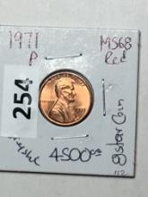 1971 P Lincoln Memorial Cent Coin 
