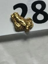 .276 Grams #6 Mesh Alaskan Natural Placer Gold Nugget 