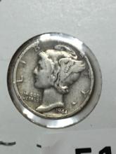 1944 D Silver Mercury Dime 