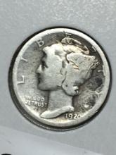 1929 P Silver Mercury Dime 
