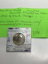 Panama 5 Centavos Juan Arias David Merchant / Plantation Token