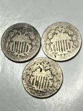 3 Cull Shield Nickels