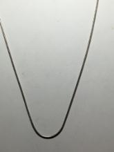 .925 Sterling Silver 18" Snake Chain