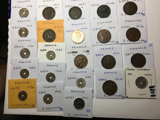 BEST FOREIGN COIN AUCTION WE HAVE OVER 3000 COINS