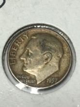 1957 D Roosevelt Dime