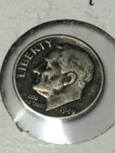 1949 P Roosevelt Dime