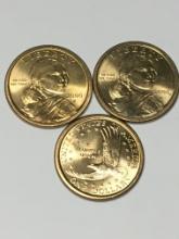 (3) 2000 P Sacagawea Dollar