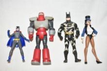 Four DC Action Figures