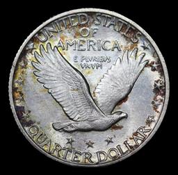 ***Auction Highlight*** 1925-p Standing Liberty Quarter Near Top Pop! 25c Graded ms66+ FH By SEGS (f
