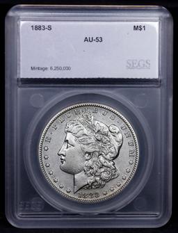 1883-s Morgan Dollar $1 Graded au53 By SEGS