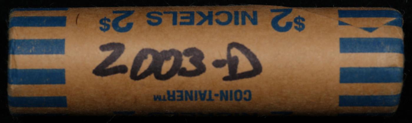 Shotgun Jefferson 5c roll, 2003-d 40 pcs Cointainer Wrapper