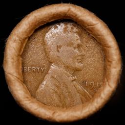 Lincoln Wheat Cent 1c Mixed Roll Orig Brandt McDonalds Wrapper, 1919-s end, Wheat other end