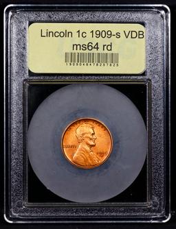***Auction Highlight*** 1909-s VDB Lincoln Cent 1c Graded Choice Unc RD By USCG (fc)