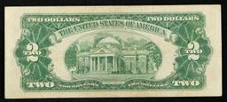 1953 $2 Red Seal United States Note Grades Select AU