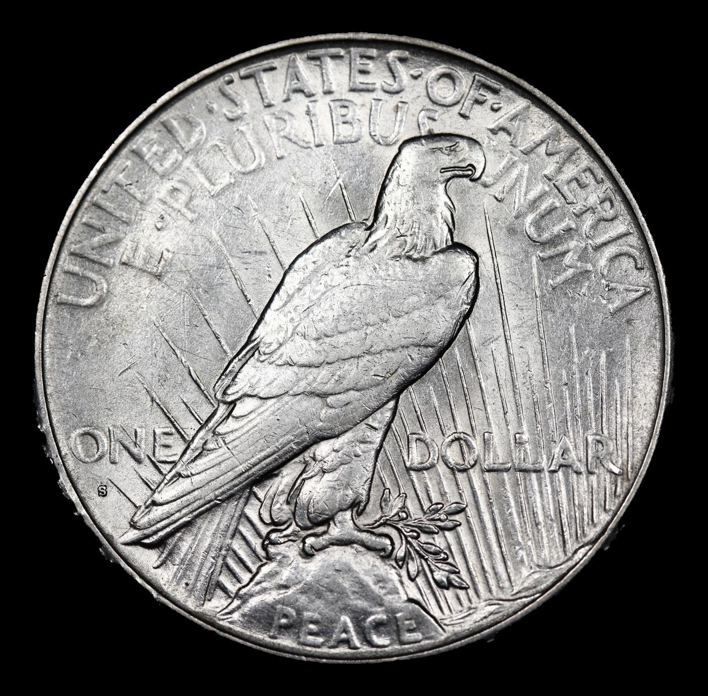 ***Auction Highlight*** 1934-s Peace Dollar 1 Graded au55 By SEGS (fc)