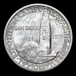 1935-s San Diego Old Commem Half Dollar 50c Grades GEM+ Unc