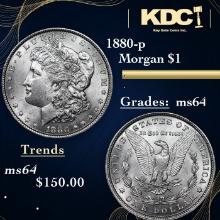 1880-p Morgan Dollar 1 Grades Choice Unc