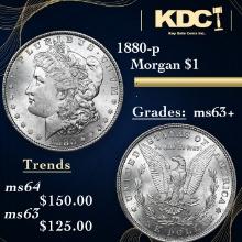1880-p Morgan Dollar 1 Grades Select+ Unc