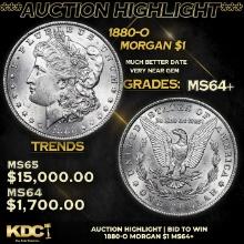 ***Auction Highlight*** 1880-o Morgan Dollar 1 Grades Choice+ Unc (fc)