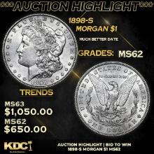 ***Auction Highlight*** 1898-s Morgan Dollar 1 Grades Select Unc (fc)
