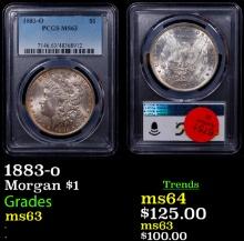 PCGS 1883-o Morgan Dollar $1 Graded ms63 By PCGS