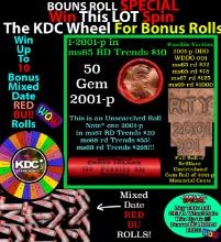 INSANITY The CRAZY Penny Wheel 1000’s won so far, WIN this 2001-p BU RED roll get 1-10 FREE