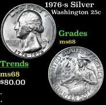1976-s Silver Washington Quarter 25c Grades GEM+++ Unc