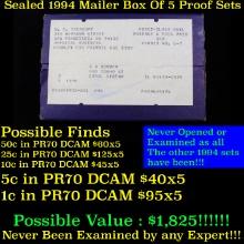 Original sealed box 5- 1994 United States Mint  Sets