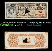 1936 Boston Terminal Company $17.50 Note Grades Select CU