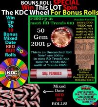 INSANITY The CRAZY Penny Wheel 1000’s won so far, WIN this 2001-p BU RED roll get 1-10 FREE