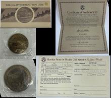 1993 Persian Gulf Veterans National Medal US Mint Orig. Envelope w/ Display Stand & COA