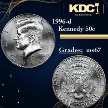 1996-d Kennedy Half Dollar 50c Grades GEM++ Unc
