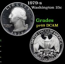 Proof 1979-s Washington Quarter 25c Grades GEM++ Proof Deep Cameo