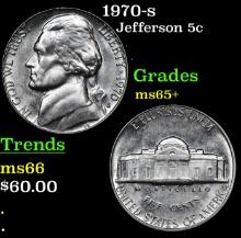 1970-s Jefferson Nickel 5c Grades GEM+ Unc