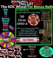 INSANITY The CRAZY Penny Wheel 1000s won so far, WIN this 1999-d BU RED roll get 1-10 FREE