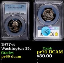 1977-s Proof Washington Quarter 25c pr69 dcam PCGS