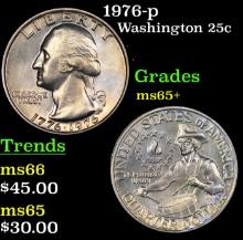 1976-p Washington Quarter 25c Grades GEM+ Unc