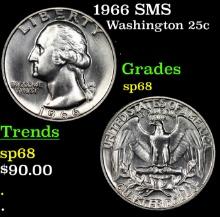 1966 SMS Washington Quarter 25c Grades sp68