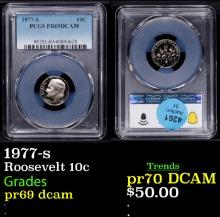 1977-s Proof Roosevelt Dime 10c pr69 dcam PCGS