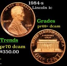 1984-s Proof Lincoln Cent 1c Grades GEM++ Proof Deep Cameo