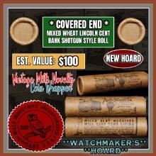 NEW! *Watchmaker’s Hoard* Original Covered End Mills Novelty Co. Mixed Lincoln Wheat Cent Roll 1c 50